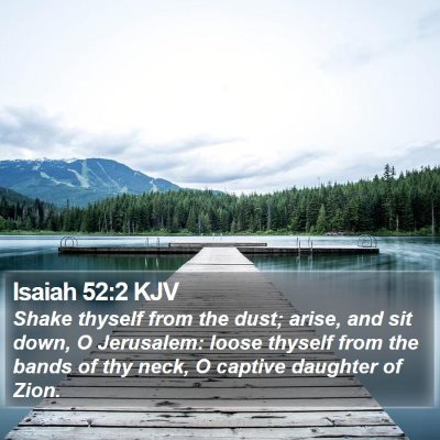 Isaiah 52:2 KJV Bible Verse Image
