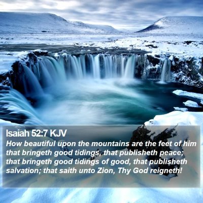 Isaiah 52:7 KJV Bible Verse Image