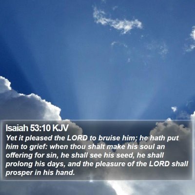 Isaiah 53:10 KJV Bible Verse Image