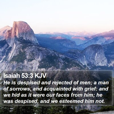 Isaiah 53:3 KJV Bible Verse Image