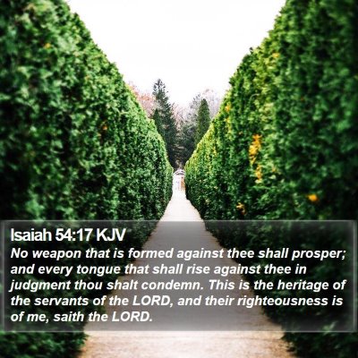 Isaiah 54:17 KJV Bible Verse Image