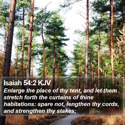 Isaiah 54:2 KJV Bible Verse Image