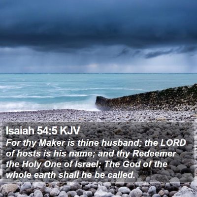 Isaiah 54:5 KJV Bible Verse Image