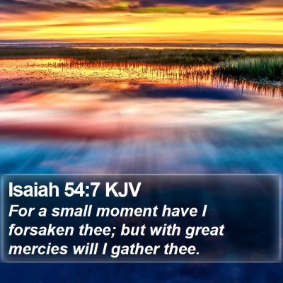 Isaiah 54:7 KJV Bible Verse Image