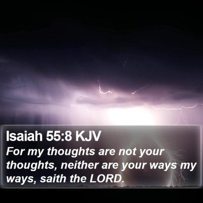 Isaiah 55:8 KJV Bible Verse Image