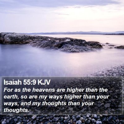 Isaiah 55:9 KJV Bible Verse Image