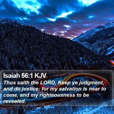 Isaiah 56:1 KJV Bible Verse Image