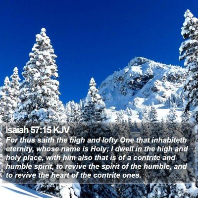 Isaiah 57:15 KJV Bible Verse Image
