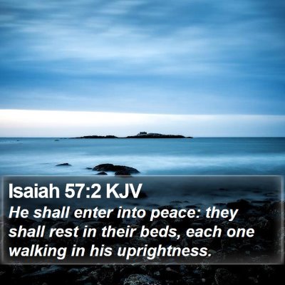 Isaiah 57:2 KJV Bible Verse Image