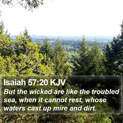 Isaiah 57:20 KJV Bible Verse Image