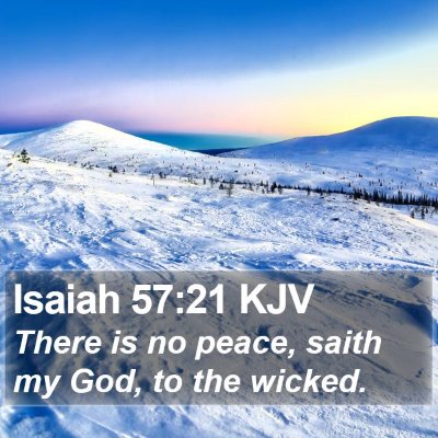 Isaiah 57:21 KJV Bible Verse Image
