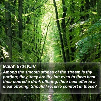 Isaiah 57:6 KJV Bible Verse Image