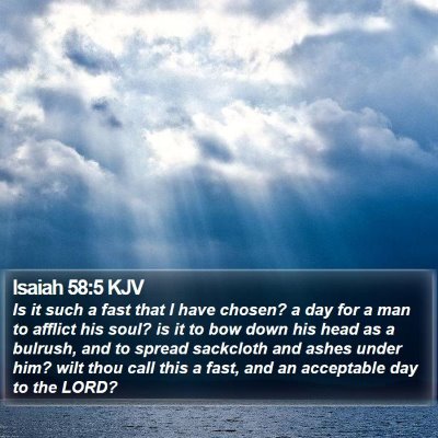 Isaiah 58:5 KJV Bible Verse Image