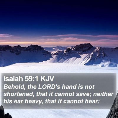 Isaiah 59:1 KJV Bible Verse Image
