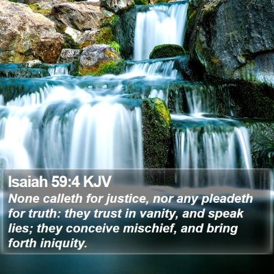 Isaiah 59:4 KJV Bible Verse Image