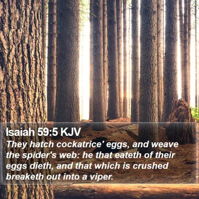 Isaiah 59:5 KJV Bible Verse Image