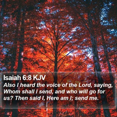 Isaiah 6:8 KJV Bible Verse Image