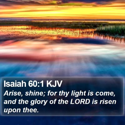 Isaiah 60:1 KJV Bible Verse Image