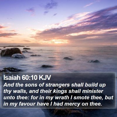 Isaiah 60:10 KJV Bible Verse Image