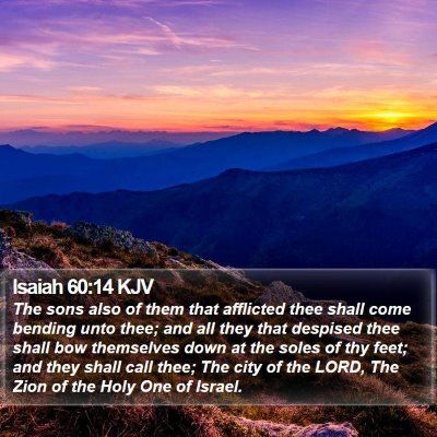 Isaiah 60:14 KJV Bible Verse Image