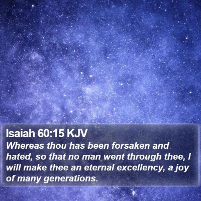 Isaiah 60:15 KJV Bible Verse Image