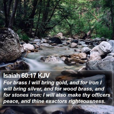 Isaiah 60:17 KJV Bible Verse Image