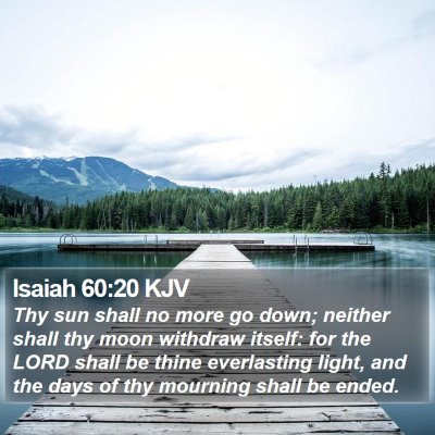 Isaiah 60:20 KJV Bible Verse Image