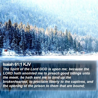 Isaiah 61:1 KJV Bible Verse Image