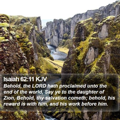 Isaiah 62:11 KJV Bible Verse Image