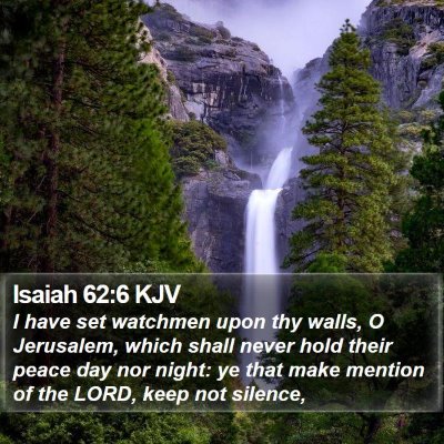 Isaiah 62:6 KJV Bible Verse Image