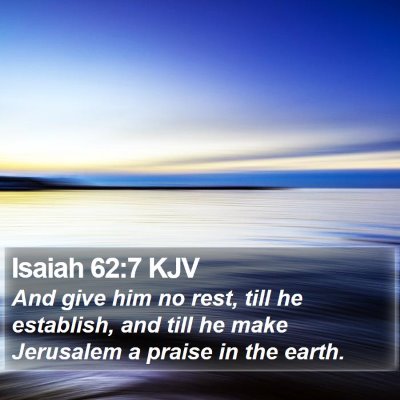 Isaiah 62:7 KJV Bible Verse Image