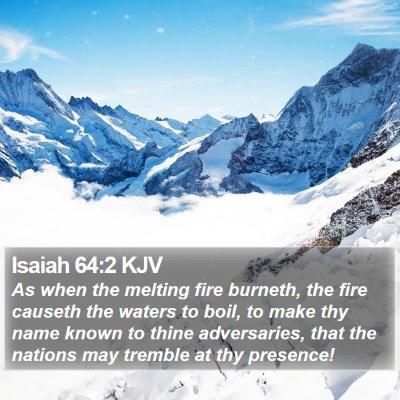 Isaiah 64:2 KJV Bible Verse Image