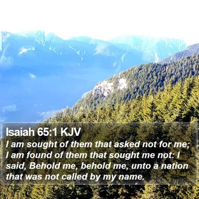 Isaiah 65:1 KJV Bible Verse Image
