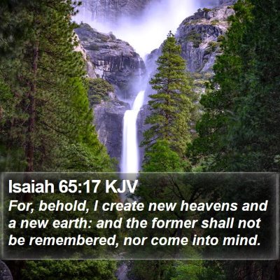 Isaiah 65:17 KJV Bible Verse Image