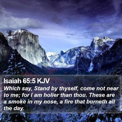 Isaiah 65:5 KJV Bible Verse Image
