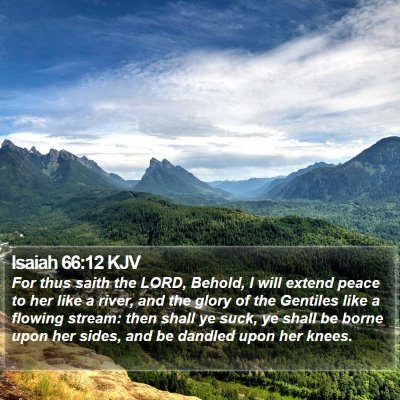 Isaiah 66:12 KJV Bible Verse Image