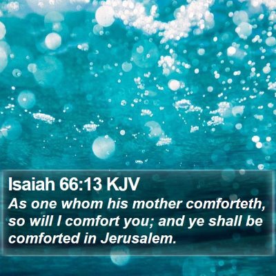 Isaiah 66:13 KJV Bible Verse Image