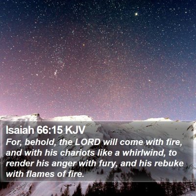 Isaiah 66:15 KJV Bible Verse Image