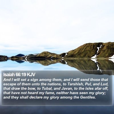 Isaiah 66:19 KJV Bible Verse Image
