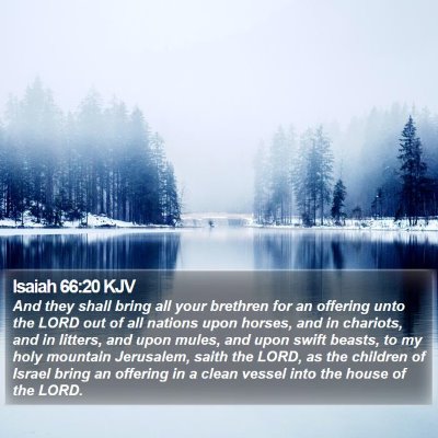 Isaiah 66:20 KJV Bible Verse Image
