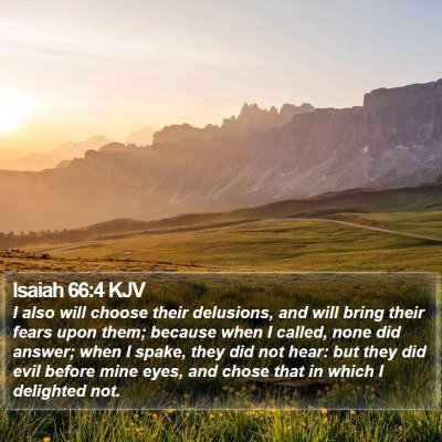 Isaiah 66:4 KJV Bible Verse Image