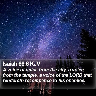 Isaiah 66:6 KJV Bible Verse Image