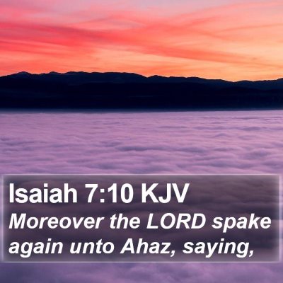 Isaiah 7:10 KJV Bible Verse Image
