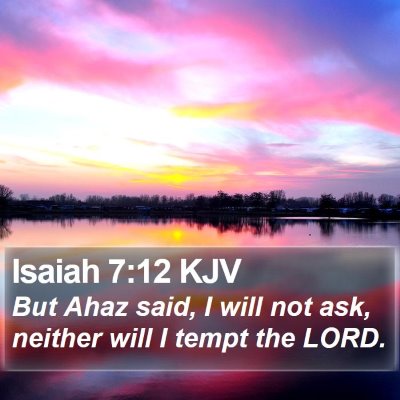 Isaiah 7:12 KJV Bible Verse Image