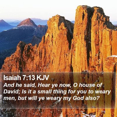 Isaiah 7:13 KJV Bible Verse Image