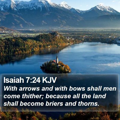 Isaiah 7:24 KJV Bible Verse Image