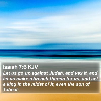 Isaiah 7:6 KJV Bible Verse Image
