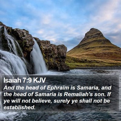 Isaiah 7:9 KJV Bible Verse Image