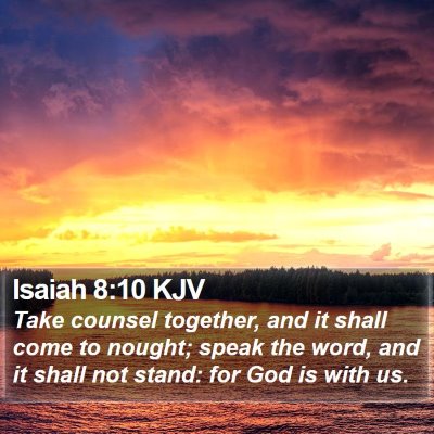 Isaiah 8:10 KJV Bible Verse Image