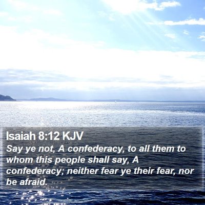 Isaiah 8:12 KJV Bible Verse Image